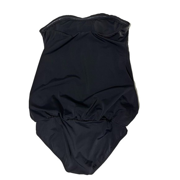 Norma Kamali Strapless Blouson Babydoll Mio One Piece Bathing Suit Small - Picture 3 of 7